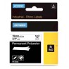 Dymo RHINO Tape Polyester 19MM/5.5M/Black ON White