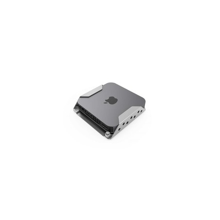 MAC MINI SECURITY MOUNT WITH/KEYED CABLE LOCK SILVER