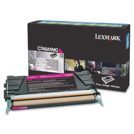 Lexmark originální toner C746A1MG, magenta, 7000str., return
