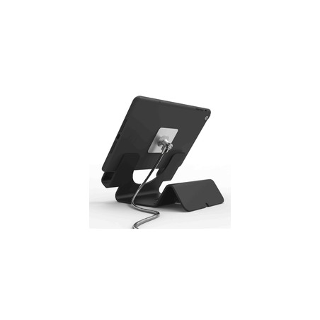 UNIVERSAL TABLET HOLDER WITH/KEYED CABLE LOCK - BLACK