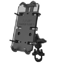 RAM® Quick-Grip™ XL Phone Mount with Handlebar U-Bolt Base RAMB149ZAPD4U