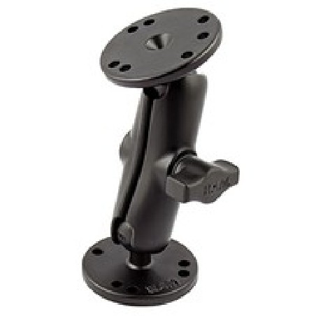 RAM® Universal Double Ball Mount with Two Round Plates RAMB101U