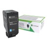 Lexmark originální toner 74C20CE, cyan, 3000str., return