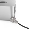 MAC STUDIO LEDGE LOCK ADAPTER/WITH KEYED CABLE LOCK SILVER