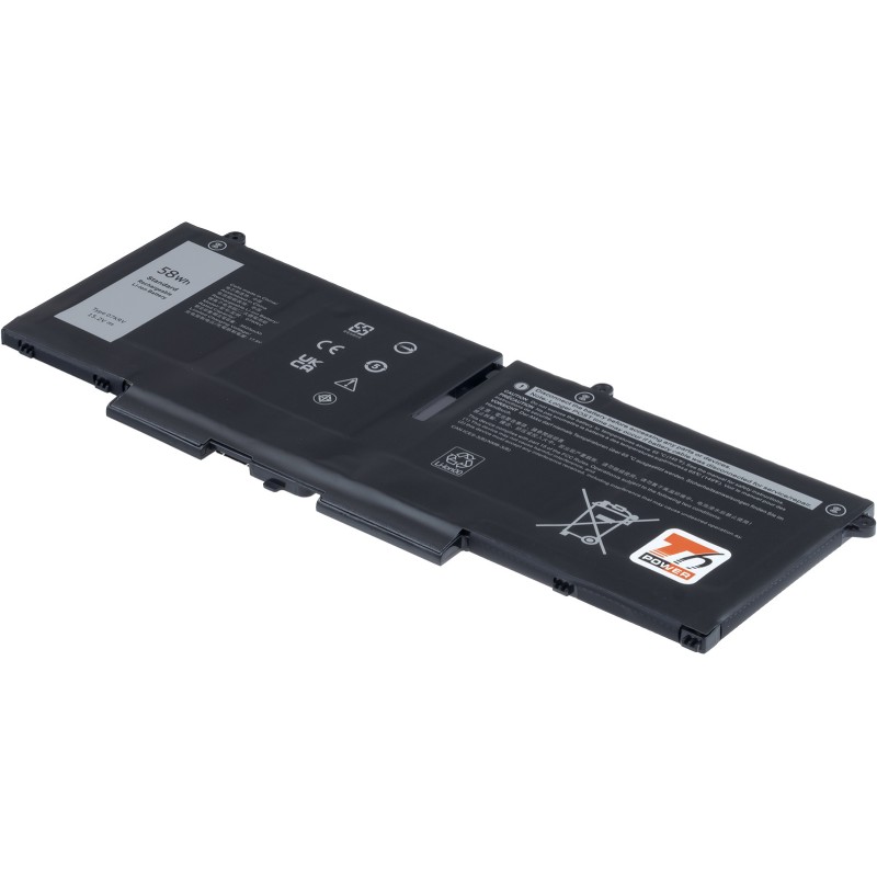 Baterie T6 Power Dell Latitude 5330, 5430, 5530, 7330, 7430, 7530, 3815mAh, 58Wh, 4cell, Li-pol