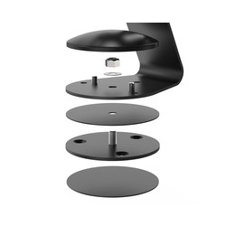 SWIVEL BASE FOR CORE STAND -/BLACK