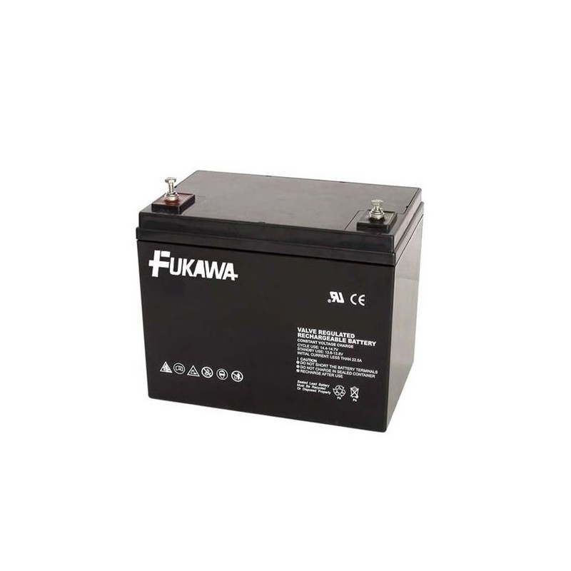 FUKAWA olověná baterie FWL 75-12 do UPS APC/ AEG/ EATON/ Powerware/ 12V/ 75Ah/ životnost 10 let/ závit M6
