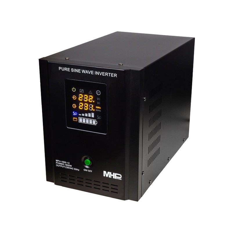 MHPower záložní zdroj MPU-1600-12, UPS, 1600W, čistý sinus, 12V