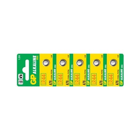 Alkalická Baterie GP LR44 (A76) - 5ks 1041007615