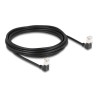 Delock - Sítový kabel - RJ-45 (M) dolu zahnutý do RJ-45 (M) dolu zahnutý - 5 m - 4.5 mm - S/FTP - CAT 6a - bootovaný