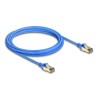 Delock - Sítový kabel - RJ-45 (M) do RJ-45 (M) - 3 m - 4.9 mm - FTP - CAT 8.1 - neobsahuje halogen, provedení bez hrbolku