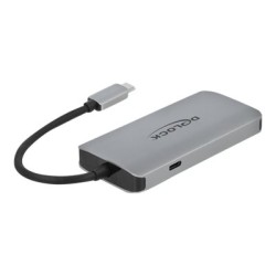 Delock USB 3.2 Gen 1 Hub with 4 Ports and Gigabit LAN and PD - Rozbočovač - 4 x USB 3.2 Gen 1 + 1 x 10/100/1000 - desktop