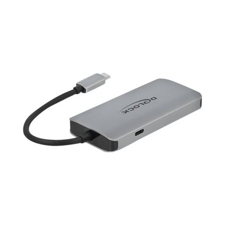 Delock USB 3.2 Gen 1 Hub with 4 Ports and Gigabit LAN and PD - Rozbočovač - 4 x USB 3.2 Gen 1 + 1 x 10/100/1000 - desktop