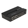 Delock - USB periferní sharing switch - 2 x USB 2.0 - pro připevnění na zeď, umožňuje montáž na povrchy 11492
