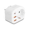 Delock - Socket splitter - s detskou pojistkou - AC 100-240 V - 4000 Watt - vstup: power CEE 7/7 - výstupní konektory: 1 (power