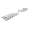 Delock - Záslepný patch panel keystone - montáž na stěnu, montáž na kolejnici DIN - šedá - 12 portů