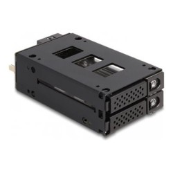 Delock - Skladovací mobilní rack - úzká zásuvka - 5,25"/2 x 2,5" - cerná