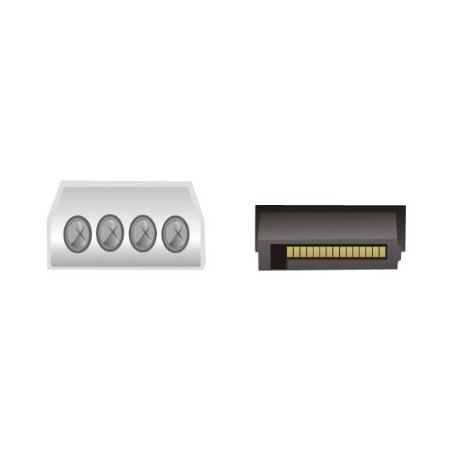 Delock - Adaptér napájení - SATA napájení (M) do 4 pinové interní napájení (M) - 6 cm