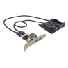 Delock Front Panel 2 x USB 3.0 + PCI Express Card 2 x USB 3.0 - USB adaptér - PCIe - USB, USB 2.0, USB 3.0 - 4 porty