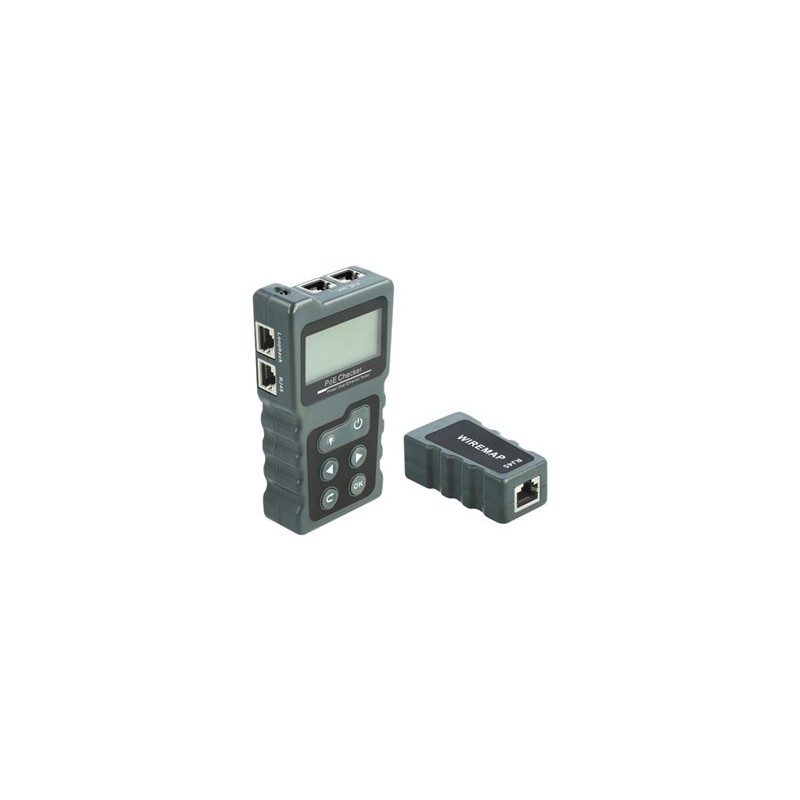 Delock LCD Cable Tester RJ45 / PoE / DC - Souprava testovacího zařízení na síť