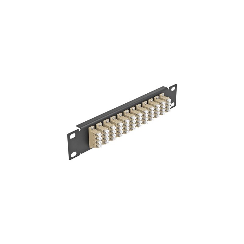 10 Fiber Optic Patch Panel 12 Port LC Q, 10 Fiber Optic Patch Panel 12 Port LC Q 66778