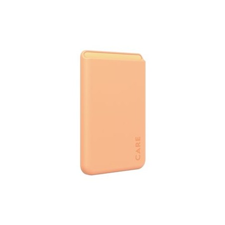 CARE by PanzerGlass - Magnetické pouzdro na karty - kompatibilita s MagSafe - broskvový - pro Apple iPhone 12, 13, 14