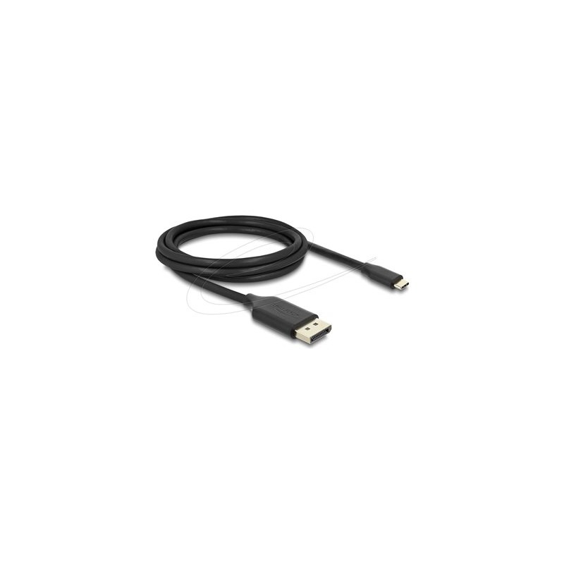 Delock - USB kabel - USB-C (M) do DisplayPort (M) - DisplayPort 1.4 - 2 m - podpora 8K60Hz, podpora režimu DP Alt, podpora HDR