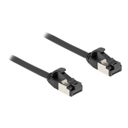 Delock - Sítový kabel - RJ-45 (M) do RJ-45 (M) - 2 m - U/FTP - CAT 8.1 - provedení bez hrbolku - cerná