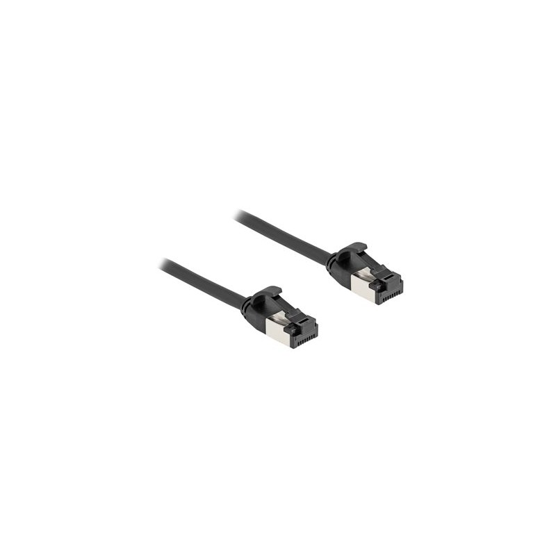 Delock - Sítový kabel - RJ-45 (M) do RJ-45 (M) - 2 m - U/FTP - CAT 8.1 - provedení bez hrbolku - cerná