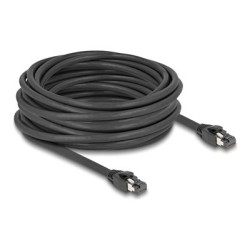 Delock - Sítový kabel - RJ-45 (M) do RJ-45 (M) - 10 m - 7.5 mm - S/FTP - CAT 8.1 - provedení bez hrbolku, rychlost prenosu dat