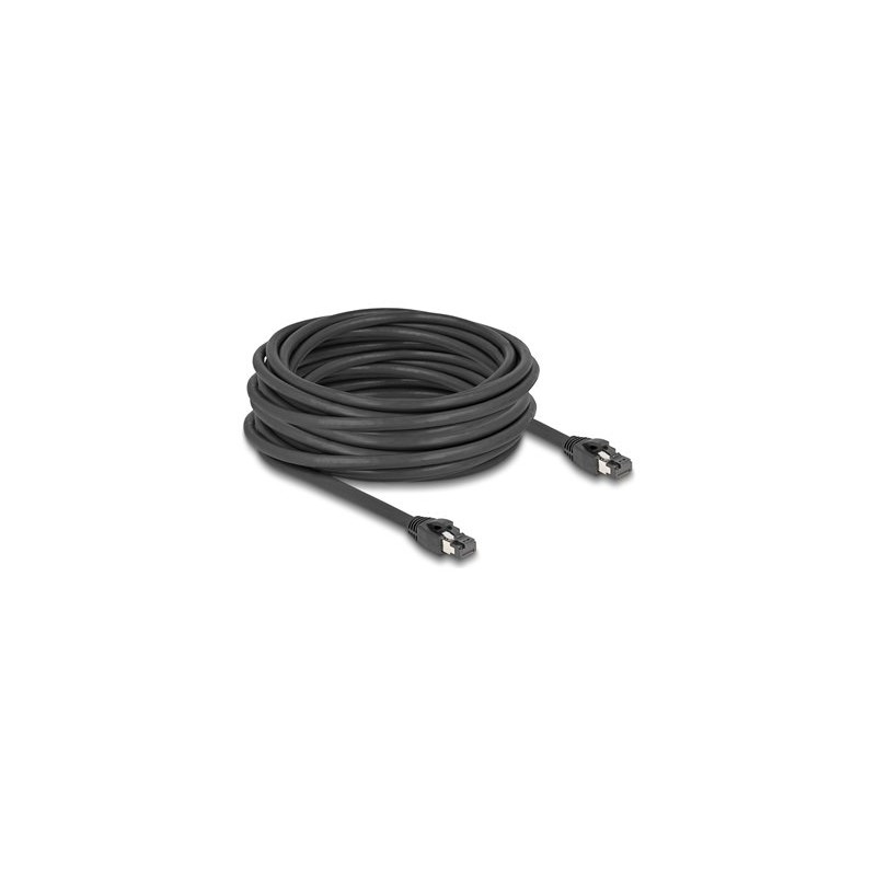 Delock - Sítový kabel - RJ-45 (M) do RJ-45 (M) - 10 m - 7.5 mm - S/FTP - CAT 8.1 - provedení bez hrbolku, rychlost prenosu dat