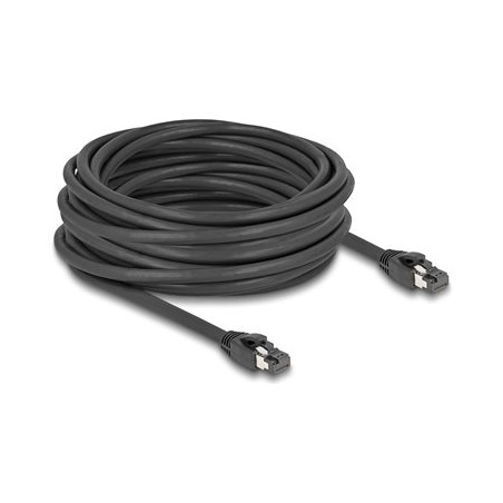 Delock - Sítový kabel - RJ-45 (M) do RJ-45 (M) - 10 m - 7.5 mm - S/FTP - CAT 8.1 - provedení bez hrbolku, rychlost prenosu dat