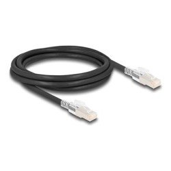 Delock - Patch kabel - RJ-45 (M) do RJ-45 (M) - 2 m - 6 mm - S/FTP - CAT 6a - neobsahuje halogen, lisovaný, provedení bez