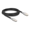 Delock - Patch kabel - RJ-45 (M) do RJ-45 (M) - 2 m - 6 mm - S/FTP - CAT 6a - neobsahuje halogen, lisovaný, provedení bez