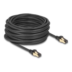 Delock - Sítový kabel - RJ-45 (M) do RJ-45 (M) - 15 m - 6 mm - S/FTP - CAT 7 - provedení bez hrbolku - cerná