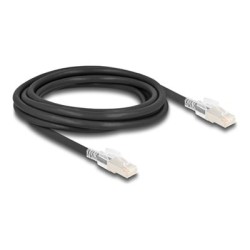 Delock - Patch kabel - RJ-45 (M) do RJ-45 (M) - 3 m - 6 mm - S/FTP - CAT 6a - neobsahuje halogen, lisovaný, provedení bez