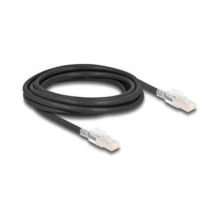 Delock - Patch kabel - RJ-45 (M) do RJ-45 (M) - 3 m - 6 mm - S/FTP - CAT 6a - neobsahuje halogen, lisovaný, provedení bez