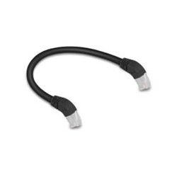 Delock - Patch kabel - RJ-45 (M) úhlový do RJ-45 (M) úhlový - 25 cm - 6 mm - S/FTP - CAT 6a - bootovaný, neobsahuje halog… 80273