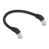 Delock - Patch kabel - RJ-45 (M) úhlový do RJ-45 (M) úhlový - 25 cm - 6 mm - S/FTP - CAT 6a - bootovaný, neobsahuje halog… 80273