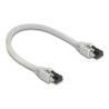 Delock - Patch kabel - RJ-45 (M) do RJ-45 (M) - 25 cm - 7.5 mm - S/FTP, PiMF - CAT 8.1 - neobsahuje halogen, provedení bez