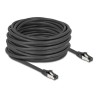 Delock - Patch kabel - RJ-45 (M) do RJ-45 (M) - 15 m - 6 mm - S/FTP, PiMF - CAT 8.1 - neobsahuje halogen, provedení bez