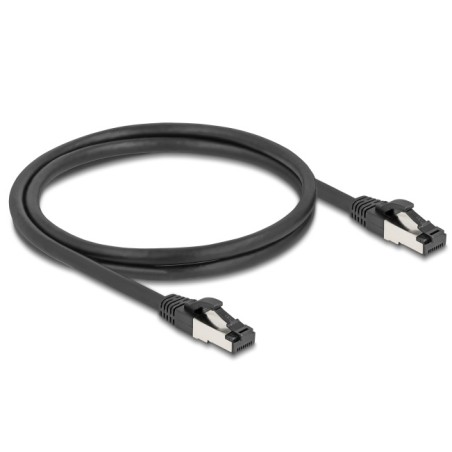 Delock - Patch kabel - RJ-45 (M) do RJ-45 (M) - 1 m - 6 mm - S/FTP, PiMF - CAT 8.1 - neobsahuje halogen, provedení bez hrbolku