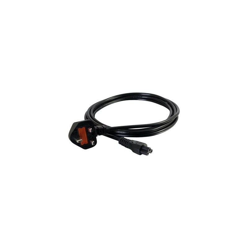 C2G Laptop Power Cord - Elektrický kabel - IEC 60320 C5 do BS 1363 (M) - AC 250 V - 2 m - lisovaný - černá - Velká Británie