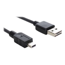 Delock Easy - Kabel USB - USB (M) reverzní do mini-USB typ B (M) - USB 2.0 - 2 m - černá