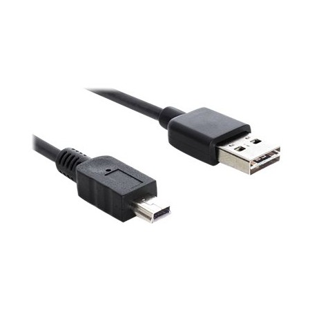Delock Easy - Kabel USB - USB (M) reverzní do mini-USB typ B (M) - USB 2.0 - 2 m - černá