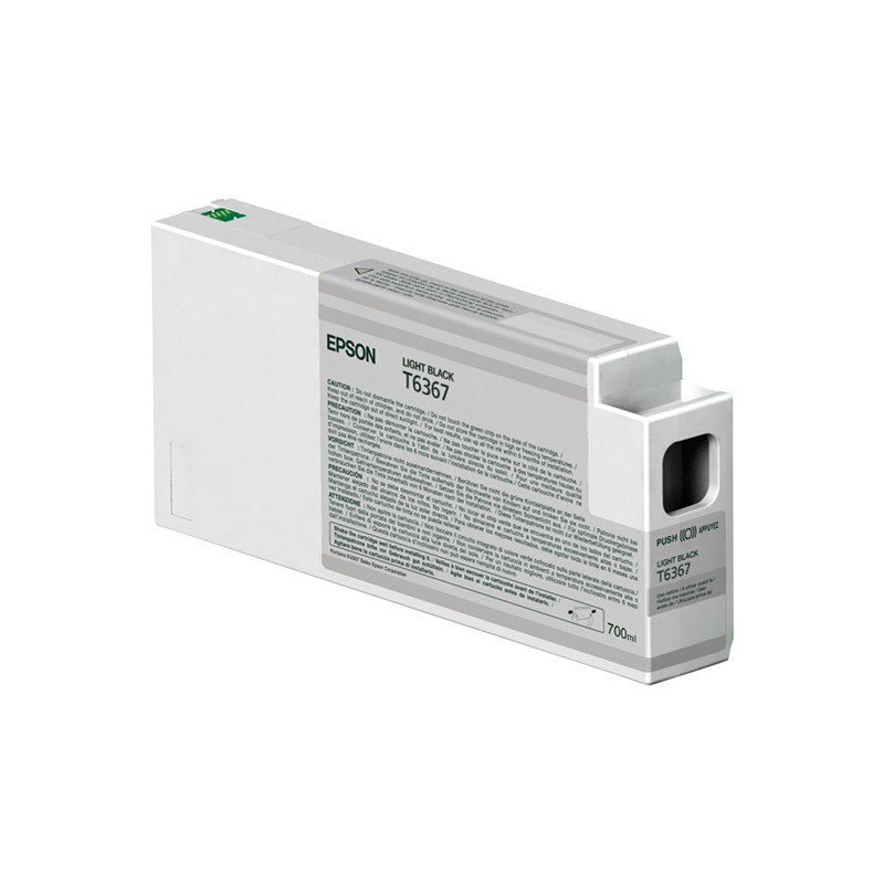 Epson originální ink C13T636700, light black, 700ml
