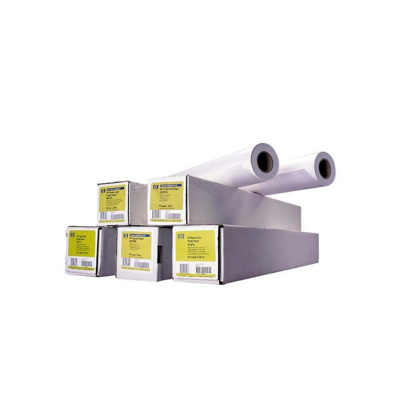 HP Universal Heavyweight Coated Paper, 172 microns (6.8 mil) • 131 g/m2 (35 lbs) • 610 mm x 30.5 m, Q1412B