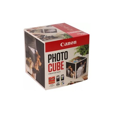Canon originální ink PG-560/CL-561 PHOTO CUBE Creative Pack White PINK, 3713C011, CMYK