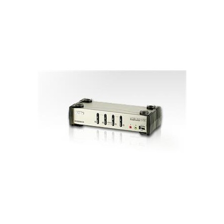 ATEN přepínač 4-port KVMP USB+PS/2, usb hub, audio, OSD, 1.2m kabely