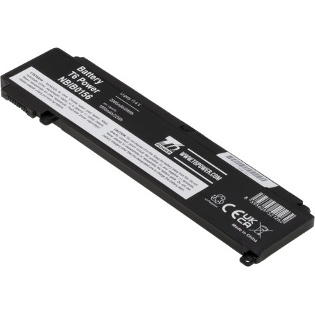 Baterie T6 Power pro Lenovo ThinkPad T460s, T470s, 2065mAh, 24Wh, 3cell, Li-Pol